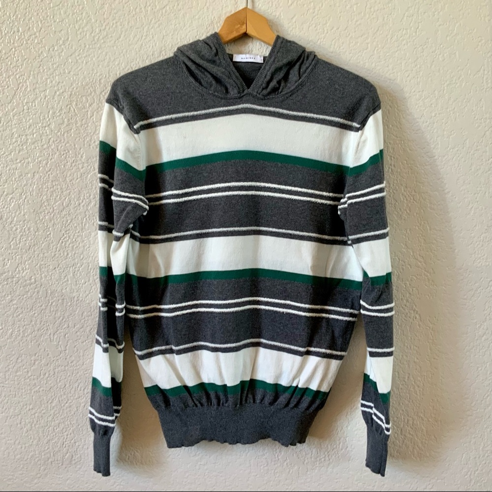 NOMINEE Hooded Pullover Sweater, 100% Cotton, Sz M